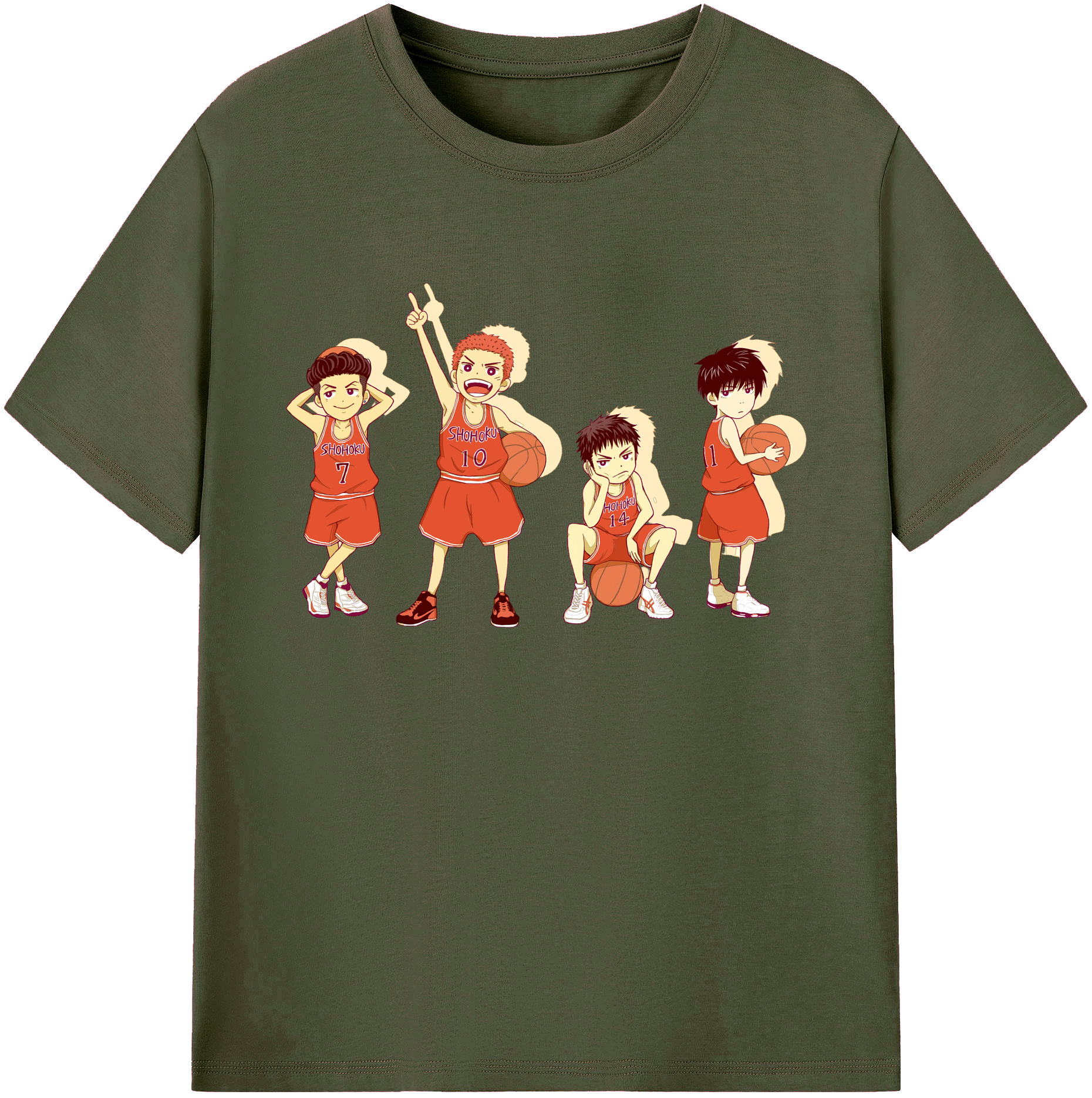 （画像用） SLAM DUNK／スラムダンク 綿100％ メンズ半袖Tシャツ｜肌触りやわらか＆通気性